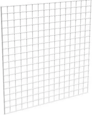ECONOCO P3WTE44 White Grid Panel,4 ft. x 4 ft.,3PK