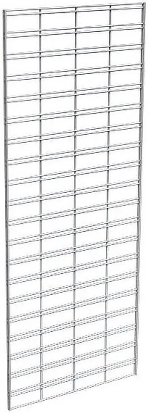 ECONOCO P3STG25C Wire Slatgrid Panel 2ft. x 5ft., Chrome, 3PK