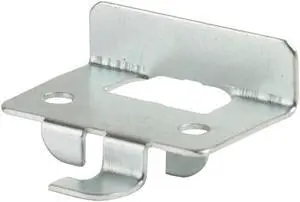 Deluxe Style Snap-In Front Shelf Rest - Zinc Finish,Pack Size - 50