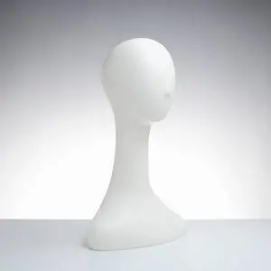 20" Ladies' Abstract Fiberglass Head - Cameo White Color,Pack Size - 2