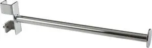 12" Twist-On Round Straight Arm for Square Tubing Rack - Chrome Finish,Pack Size - 24