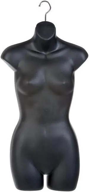 ECONOCO LHR15/B Mondo Mannequins Ladies Half Round Form,Black,PK12