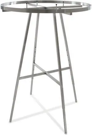 ECONOCO K73WD-SC Round Rack Rectangular Rail 42",Satin Chrome