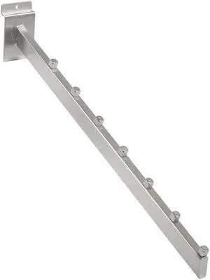 7 Cube Rectangular Tubing Waterfall for Slatwall - Satin Nickel Finish,Pack Size - 24