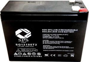 SPS Brand 12V 10Ah Replacement Battery for SigmasTek SP12-10 (1 Pack)