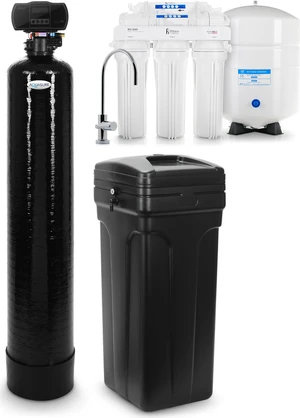 Reverse Osmosis System & Whole House Water Softener Package for 1-2 Bathrooms Reverse Osmosis System & Whole House Water Softener Package for 1-2 Bathrooms