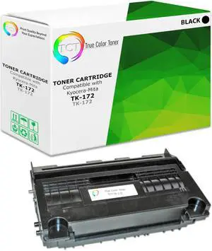 True Color Toner TK172 Toner Cartridge - Premium Compatible Replacement for Kyocera-Mita TK-172 TK172 Black Works With Kyocera-Mita FS 1320D FS 1370DN