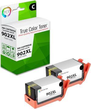True Color Toner 902XL Black Ink Cartridge 2 Pack - Premium Compatible Replacement for HP 902XL 902 XL T6M14AN Black Works With HP OfficeJet 6950 6954 Pro 6960 6968 6970 6975 6978 6979