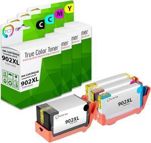 True Color Toner 902XL Ink Cartridge 4 Pack - Premium Compatible Replacement for HP 902XL 902 XL Works With HP OfficeJet 6950 6954 Pro 6960 6968