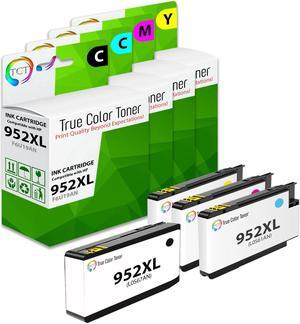True Color Toner 952XL Ink Cartridge 4 Pack - Premium Compatible Replacement for HP 952XL F6U19AN L0S61AN L0S64AN L0S67AN Works With HP OfficeJet 7740 8702 8715 Pro 8210 8216 8218 8710 True Color Toner 952XL Ink Cartridge 4 Pack - Premium Compatible Replacement for HP 952XL F6U19AN L0S61AN L0S64AN L0S67AN Works With HP OfficeJet 7740 8702 8715 Pro 8210 8216 8218 8710