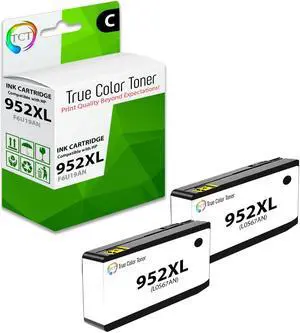 True Color Toner 952XL Black Ink Cartridge 2 Pack - Premium Compatible Replacement for HP 952XL 952 XL F6U19AN Black Works With HP OfficeJet 7740 8702 8715 Pro 8210 8216 8218 8710 8714 8720 8726 True Color Toner 952XL Black Ink Cartridge 2 Pack - Premium Compatible Replacement for HP 952XL 952 XL F6U19AN Black Works With HP OfficeJet 7740 8702 8715 Pro 8210 8216 8218 8710 8714 8720 8726