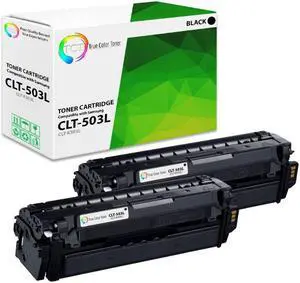 True Color Toner 503L Black Toner Cartridge 2 Pack - Premium Compatible Replacement for Samsung CLT-K503L Black Works With Samsung ProXpress C3010ND C3060ND C3060FR