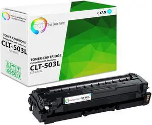 True Color Toner 503L Cyan Toner Cartridge - Premium Compatible Replacement for Samsung CLT-C503L Cyan Works With Samsung ProXpress C3010ND C3060ND C3060FR