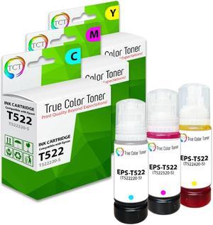True Color Toner Premium Refill Ink Bottle for Epson T522 Works With EcoTank ET-2720 ET-2800 ET-4800 ET-2803 ET-4700 ET-2760 ET-4760 ST-4000 ST-2005 True Color Toner Premium Refill Ink Bottle for Epson T522 Works With EcoTank ET-2720 ET-2800 ET-4800 ET-2803 ET-4700 ET-2760 ET-4760 ST-4000 ST-2005