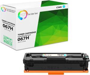 True Color Toner 067H Cyan Toner Cartridge - Premium Compatible Replacement for Canon 067H 5105C001 Cyan High Yield Works With Canon i-SENSYS LBP633Cdw MF653Cdw