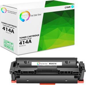 True Color Toner 414A Cyan Toner Cartridge - Premium Compatible Replacement for HP 414A W2021A Works With HP Color LaserJet Pro MFP M479fdw M479fdn M454dw M454dn M454