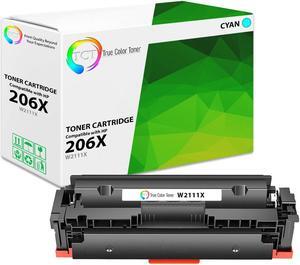 TCT 206X Cyan TAA Compliant Toner Cartridge - Premium Compatible Replacement for HP 206X W2111X High Yield Works With HP Color LaserJet Pro M255dw M282 Printers