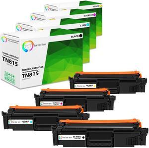 True Color Toner TN815 Toner Cartridge 4 Pack - Premium Compatible Replacement for Brother TN815BK TN815C TN815M TN815Y High Yield Works With Brother HL-L9430CDN MFC-L9670CDN True Color Toner TN815 Toner Cartridge 4 Pack - Premium Compatible Replacement for Brother TN815BK TN815C TN815M TN815Y High Yield Works With Brother HL-L9430CDN MFC-L9670CDN