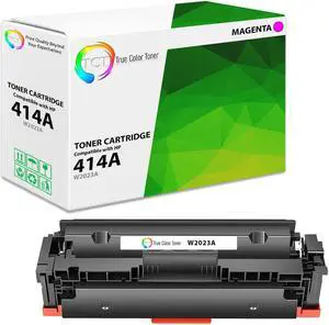 True Color Toner 414A Magenta Toner Cartridge - Premium Compatible Replacement for HP 414A W2023A Works With HP Color LaserJet Pro MFP M479fdw M479fdn M454dw M454dn M454