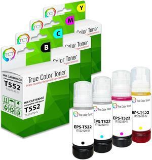 True Color Toner Premium Refill Ink Bottle for Epson T522 Works With EcoTank ET-2720 ET-2800 ET-4800 ET-2803 ET-4700 ET-2760 ET-4760 ST-4000 ST-2006 True Color Toner Premium Refill Ink Bottle for Epson T522 Works With EcoTank ET-2720 ET-2800 ET-4800 ET-2803 ET-4700 ET-2760 ET-4760 ST-4000 ST-2006