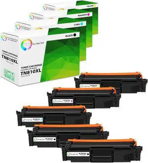 True Color Toner TN810XL Toner Cartridge 5 Pack - Premium Compatible Replacement for Brother TN810 TN-810XL High Yield Works With Brother HLL9410CDN L9430CDN MFCL9610CDN