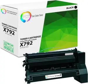 True Color Toner Premium Compatible Toner Cartridge Replacement for Lexmark X792X1KG Black Extra High Yield Works With Lexmark X792