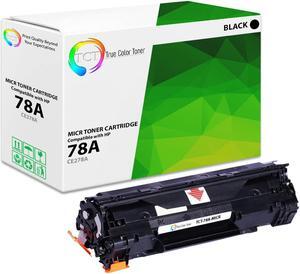 True Color Toner 78A MICR Toner Cartridge - Premium Compatible Replacement for HP 78A CE278A MICR Black Works With HP LaserJet P1536 P1566 P1606 P1606DN