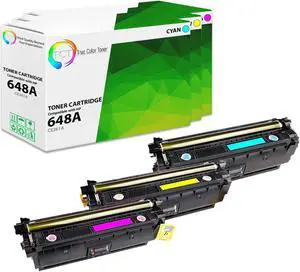True Color Toner 648A Color Toner Cartridge 3 Pack - Premium Compatible Replacement for HP 648A Works With HP Color LaserJet CP4520 True Color Toner 648A Color Toner Cartridge 3 Pack - Premium Compatible Replacement for HP 648A Works With HP Color LaserJet CP4520