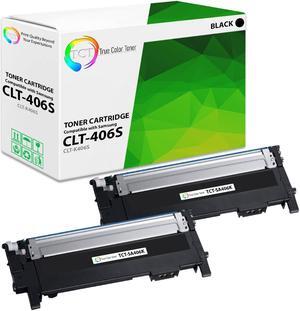 True Color Toner 406S Black Toner Cartridge 2 Pack - Premium Compatible Replacement for Samsung CLT-406S CLT-K406S Black Works With Samsung CLP-360 366 366W 365W 368 CLX-3300 True Color Toner 406S Black Toner Cartridge 2 Pack - Premium Compatible Replacement for Samsung CLT-406S CLT-K406S Black Works With Samsung CLP-360 366 366W 365W 368 CLX-3300