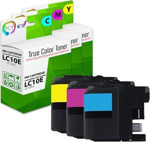 True Color Toner LC10E Color Ink Cartridge 3 Pack - Premium Compatible Replacement for Brother LC10E LC10EC LC10EM LC10EY Works With Brother MFC-J6925DW True Color Toner LC10E Color Ink Cartridge 3 Pack - Premium Compatible Replacement for Brother LC10E LC10EC LC10EM LC10EY Works With Brother MFC-J6925DW