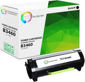 TCT Premium Compatible Toner Cartridge Replacement for Dell 331-9807 Black Extra High Yield works with Dell B3460, B3460DN Printers (20,000 Pages)