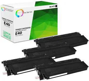 TCT E40 Toner Cartridge 4 Pack - Premium Compatible Replacement for Canon E40 1491A002AA Black Works With Canon PC940 PC920 PC921 PC980