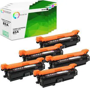 True Color Toner 653X Toner Cartridge 5 Pack - Premium Compatible Replacement for HP 653X 653A CF320X CF321A CF323A CF322A Works With HP Color LaserJet MFP M680Z M680F M680DN