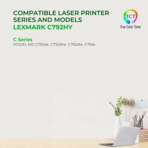 True Color Toner Premium Compatible Toner Cartridge Replacement for Lexmark C792H C792X1KG Black Extra High Yield Works With Lexmark C792