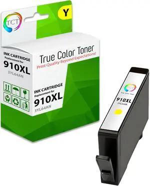 TCT 910XL Yellow Ink Cartridge - Premium Compatible Replacement for HP 910XL 3YL64AN Yellow High Yield Works With HP OfficeJet 8020 8022 8025 8028 8035