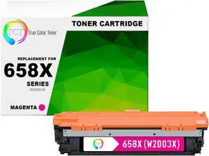 TCT 658X Magenta Toner Cartridge - Premium Compatible Replacement for HP 658X W2003X High Yield Works With HP Color LaserJet Enterprise M751's