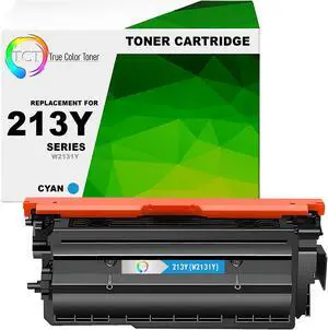 TCT 213Y Cyan Jumbo Toner Cartridge - Premium Compatible Replacement for HP 213Y W2131Y Works With HP Color LaserJet Enterprise 5700dn 6700 MFP 5800dn
