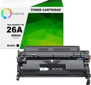 True Color Toner 26A Toner Cartridge - Premium Compatible Replacement for HP 26A CF226A Black Works With HP LaserJet Pro M402D M402DN M402N MFP M426DW M426FDN M426FDW