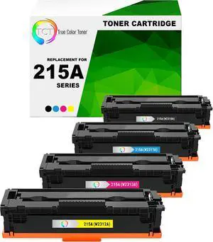 TCT 215A Toner Cartridge 4 Pack - Premium Compatible Replacement for HP 215A W2310A W2311A W2312A W2313A Works With HP Color LaserJet Pro MFP M155 M182 - Not Compatible with E-Suffix Models