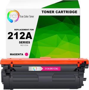 True Color Toner 212A Magenta Toner Cartridge - Premium Compatible Replacement for HP 212A W2123A Works With HP Color LaserJet Enterprise M554dn M555dn M555x