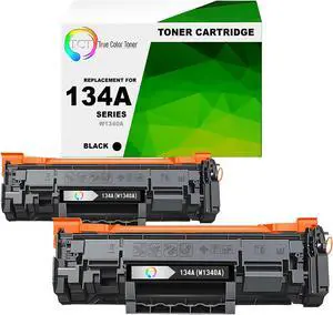 True Color Toner 134A Toner Cartridge 2 Pack - Premium Compatible Replacement for HP 134A W1340A Black Works With HP Laserjet M209 M209dw M209dwe MFP M234 M234dwe