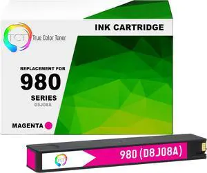 TCT Compatible For HP 980 (D8J08A) Magenta OfficeJet X555dn X555xh M585z Ink