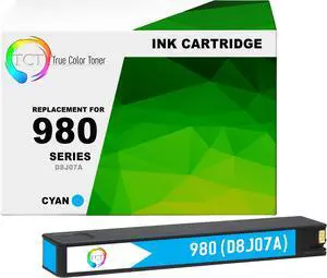 TCT Compatible For HP 980 (D8J07A) Cyan OfficeJet X555dn X555xh M585z Ink