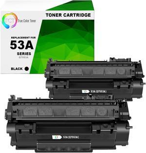 True Color Toner 53A Toner Cartridge 2 Pack - Premium Compatible Replacement for HP 53A Q7553A Black Works With HP LaserJet P2014 P2014N P2015D P2015N P2015DN True Color Toner 53A Toner Cartridge 2 Pack - Premium Compatible Replacement for HP 53A Q7553A Black Works With HP LaserJet P2014 P2014N P2015D P2015N P2015DN