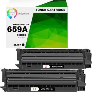 TCT 659A Black Toner Cartridge 2 Pack - Premium Compatible Replacement for HP 659A W2010A Black Works With Color LaserJet Enterprise M856 M856dn TCT 659A Black Toner Cartridge 2 Pack - Premium Compatible Replacement for HP 659A W2010A Black Works With Color LaserJet Enterprise M856 M856dn