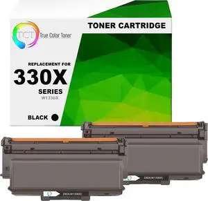 TCT 330X Toner Cartridge 2 Pack - Premium Compatible Replacement for HP 330X W1330X Black High Yield Works With HP LaserJet M408dn MFP 432fdn