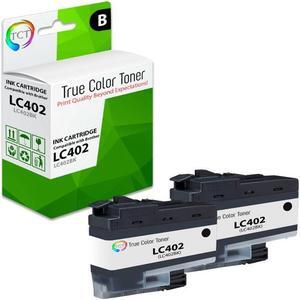 TCT LC402 Black Ink Cartridge 2 Pack - Premium Compatible Replacement for Brother LC402 LC402BK Black Works With Brother MFC-J5340 J6540 J6740 J6940