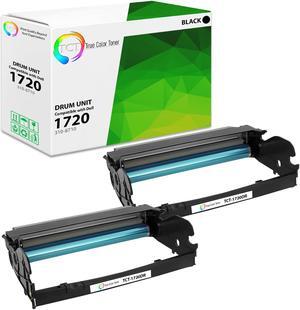 True Color Toner DR1720 Drum Unit 2 Pack - Premium Compatible Replacement for Dell 1720DR 310-8703 310-8710 1720 DJ987 Works With Dell 1720DN 1720N