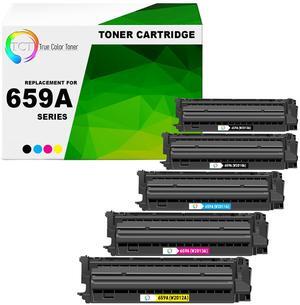 TCT 659A Toner Cartridge 5 Pack - Premium Compatible Replacement for HP 659A W2010A W2011A W2012A W2013A Works With Color LaserJet Enterprise M856 M856dn TCT 659A Toner Cartridge 5 Pack - Premium Compatible Replacement for HP 659A W2010A W2011A W2012A W2013A Works With Color LaserJet Enterprise M856 M856dn