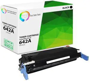 TCT 642A Black TAA Compliant Toner Cartridge - Premium Compatible Replacement for HP 642A CB400A Works With HP Color LaserJet Enterprise CP4005 CP4005N CP4005DN Printers